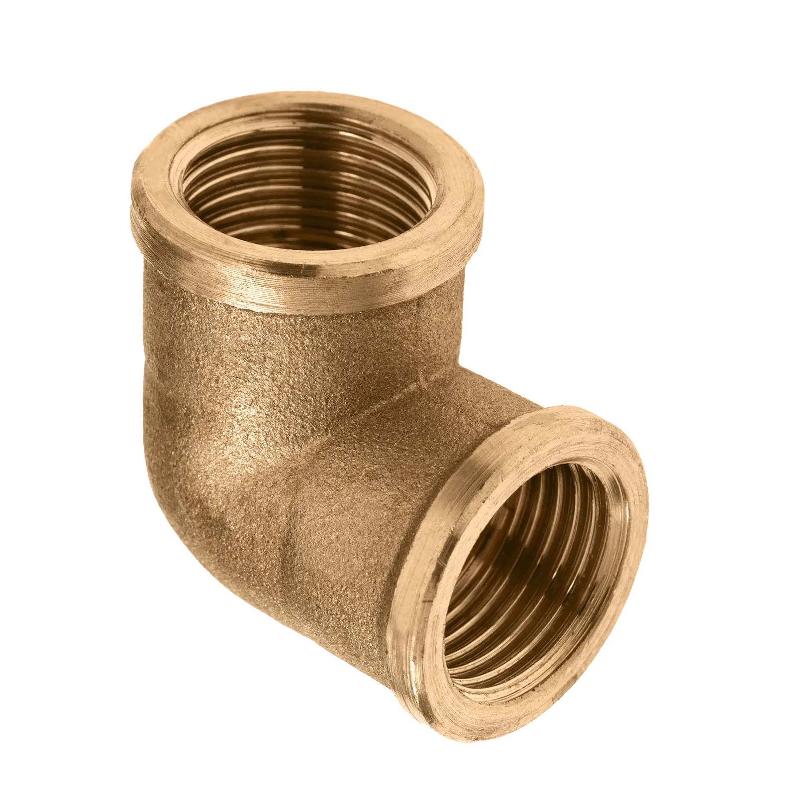 Bonfix Draad messing kniekoppeling 3" x 3" b.dr.