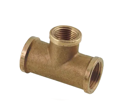 Bonfix Draad messing T-stuk 1" bi. x 3/4" bi. x 1" bi.
