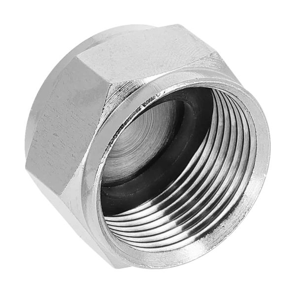Bonfix Eindkoppeling messing vernikkeld M24