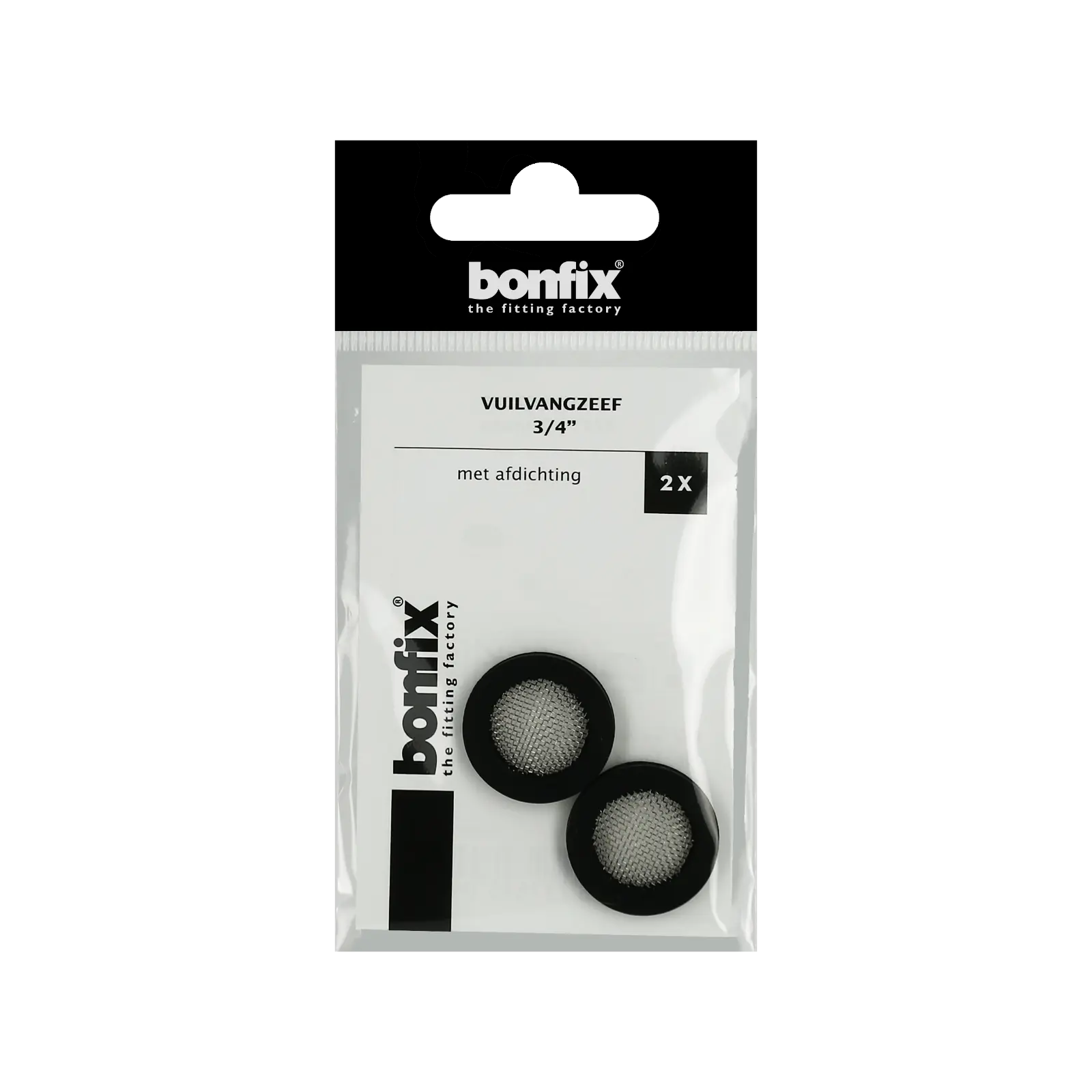 Bonfix Vuilvangzeef 3/4" met afdichting 2 stuks