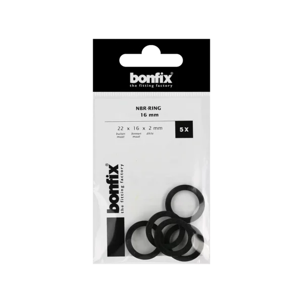 Bonfix NBR-ring 16 mm (22 x 16 x 2 mm) 5 stuks
