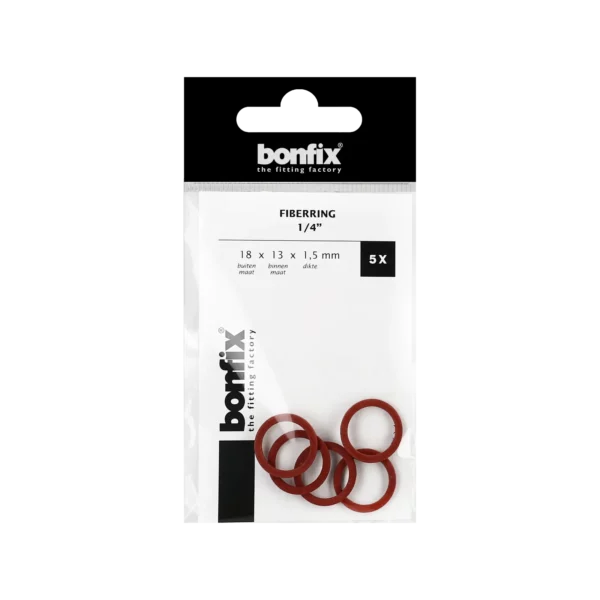 Bonfix Fiberring 1/4" (18 x 13 x 1,5 mm) 5 stuks