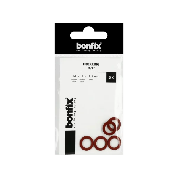 Bonfix Fiberring 3/8" (14 x 9 x 1,5 mm) 5 stuks
