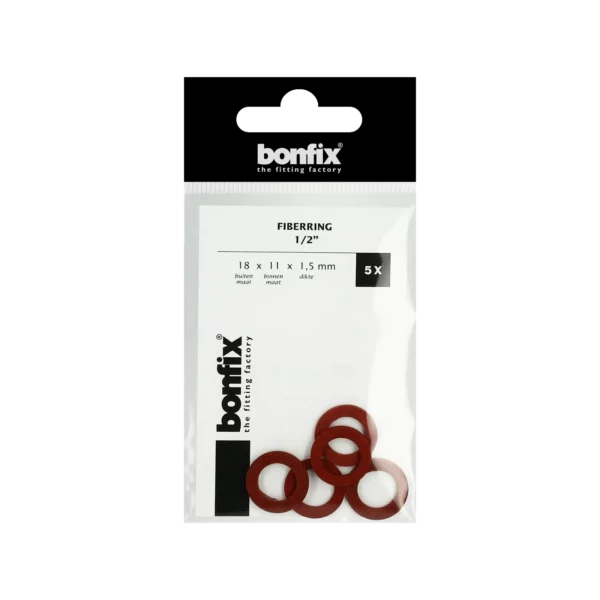 Bonfix Fiberring 1/2" (18 x 11 x 1,5 mm) 5 stuks