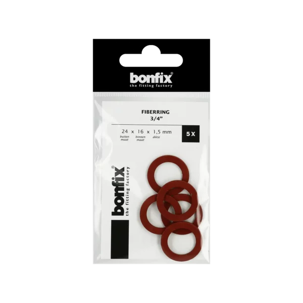 Bonfix Fiberring 3/4" (24 x 16 x 1,5 mm) 5 stuks