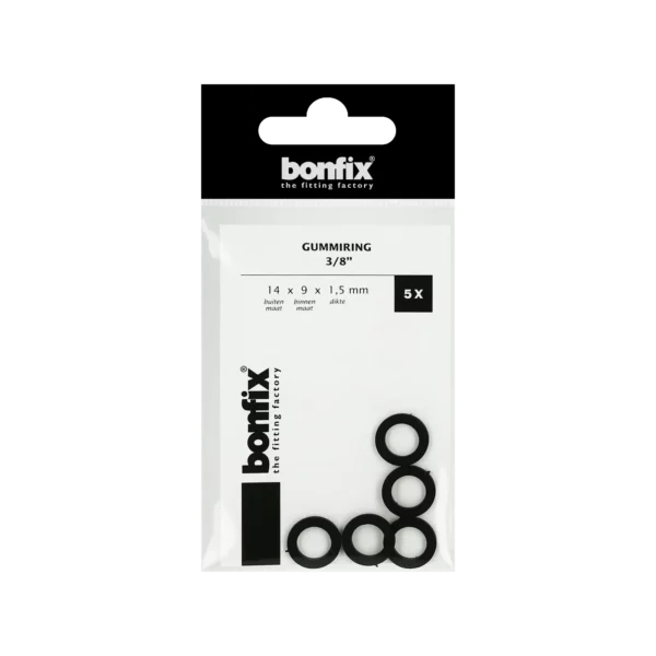 Bonfix Gummiring 3/8" (14 x 9 x 1,5 mm) 5 stuks
