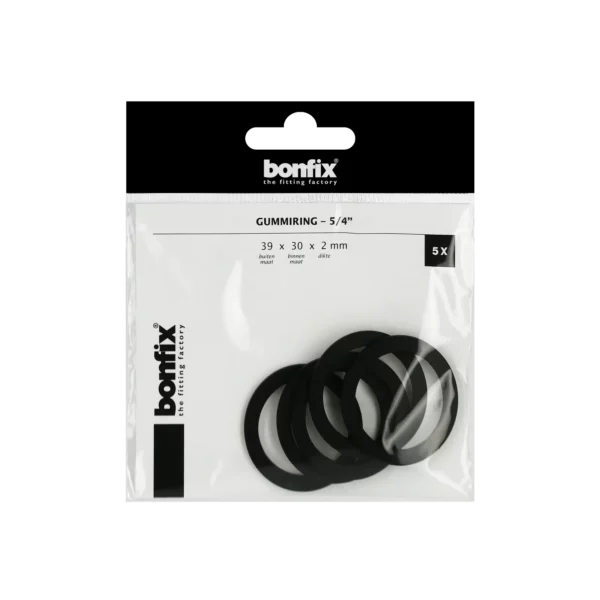 Bonfix Gummiring 5/4" (39 x 30 x 2 mm) 5 stuks
