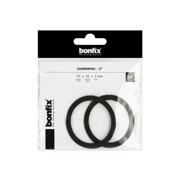 Bonfix Gummiring 2" (55 x 45 x 2 mm) 2 stuks