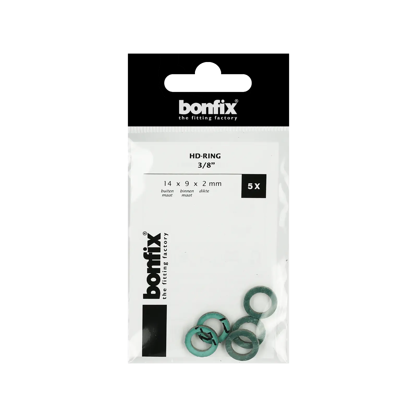 Bonfix HD-ring 3/8" (14 x 9 x 2mm) 5st