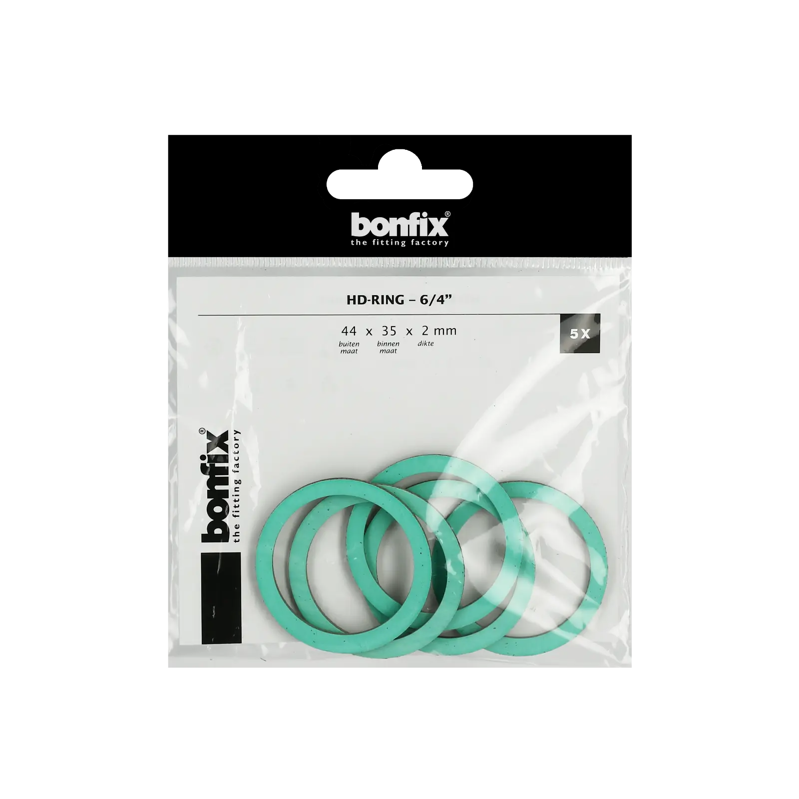 Bonfix HD-ring 6/4" (44 x 35 x 2mm) 5st