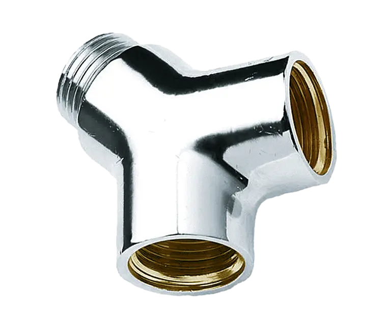 Bonfix Draad verchroomd Y-stuk 1/2" bi. x 1/2" bu. x 1/2 bi.