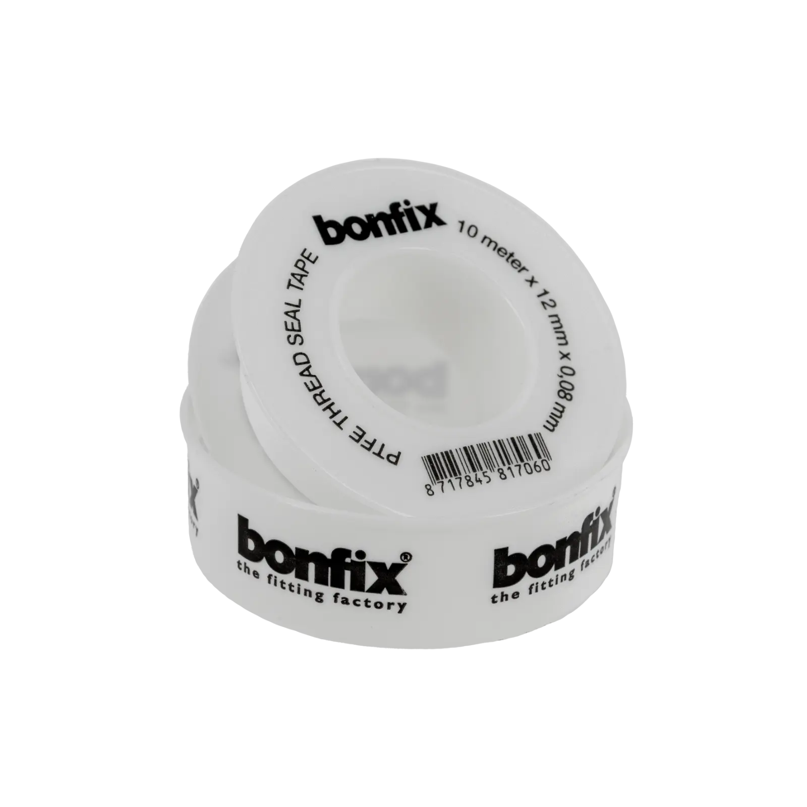 Bonfix PTFE tape 12 mm x 0,075 mm x 10 meter