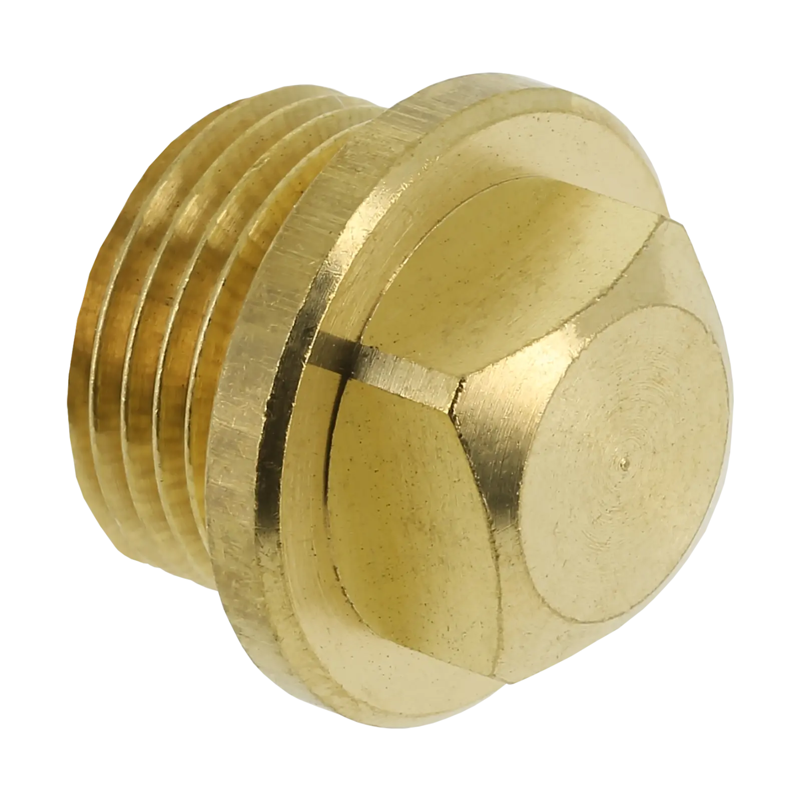 Bonfix draad messing plug 1/4" buiten