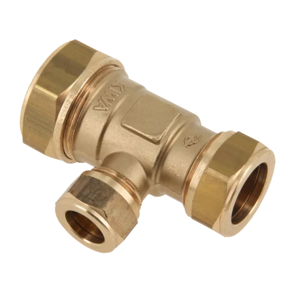 Bonfix Knel messing T-stuk 28 x 15 x 22 mm