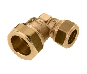 Bonfix Knel messing verloopknie 15 x 12 mm