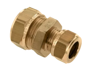 Bonfix Knel messing rechte verloopkoppeling 15 x 12 mm