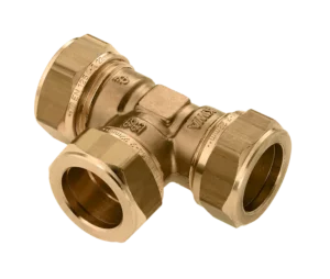 Bonfix Knel messing T-stuk 28 x 28 x 28 mm