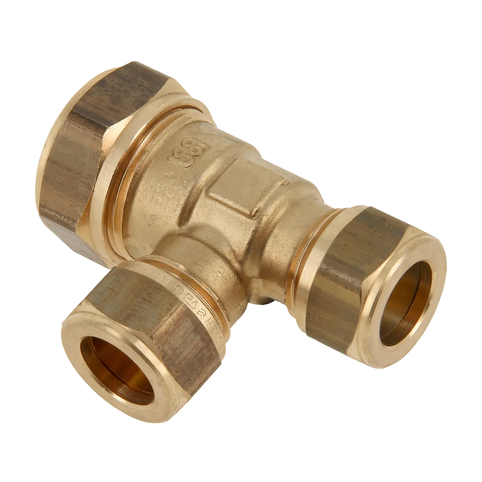 Bonfix Knel messing T-stuk 28 x 22 x 22 mm