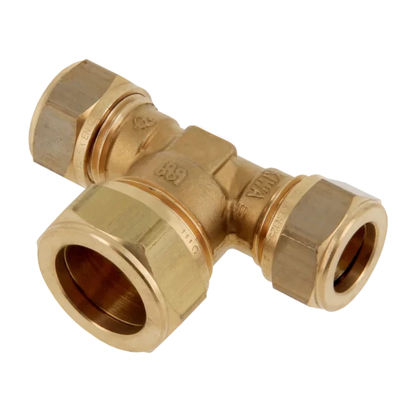 Bonfix Knel messing T-stuk 22 x 28 x 22 mm