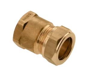 Bonfix Knel messing schroefbus 1&quot; bi.dr. x 28 mm