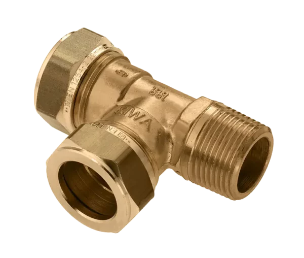Bonfix Knel messing T-stuk 28 x 28 x 1" bu.dr.