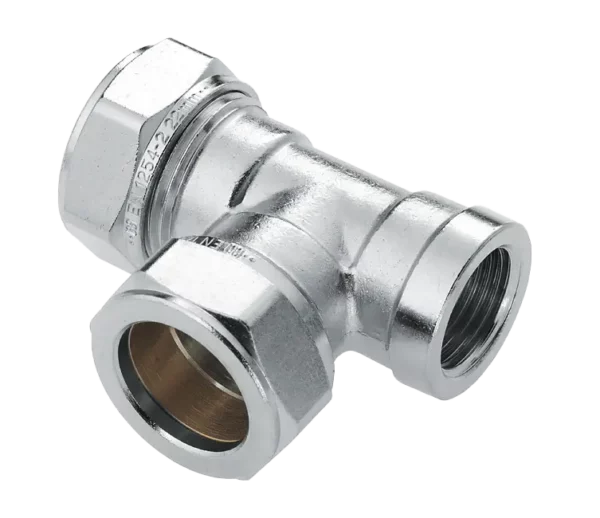 Bonfix Knel vertind T-stuk 22 x 22 x 1/2" bi.dr.
