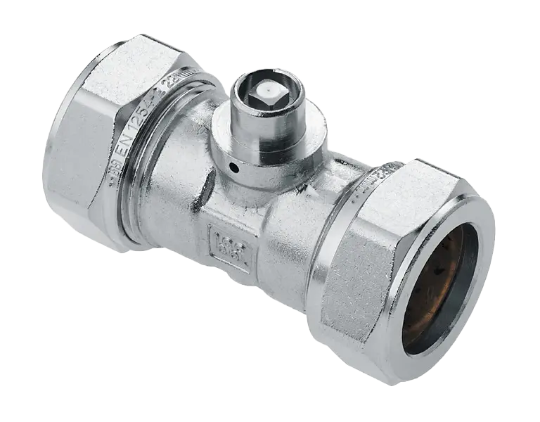 Bonfix Knel vertinde rechte koppeling met ontl. 22 x 22 mm