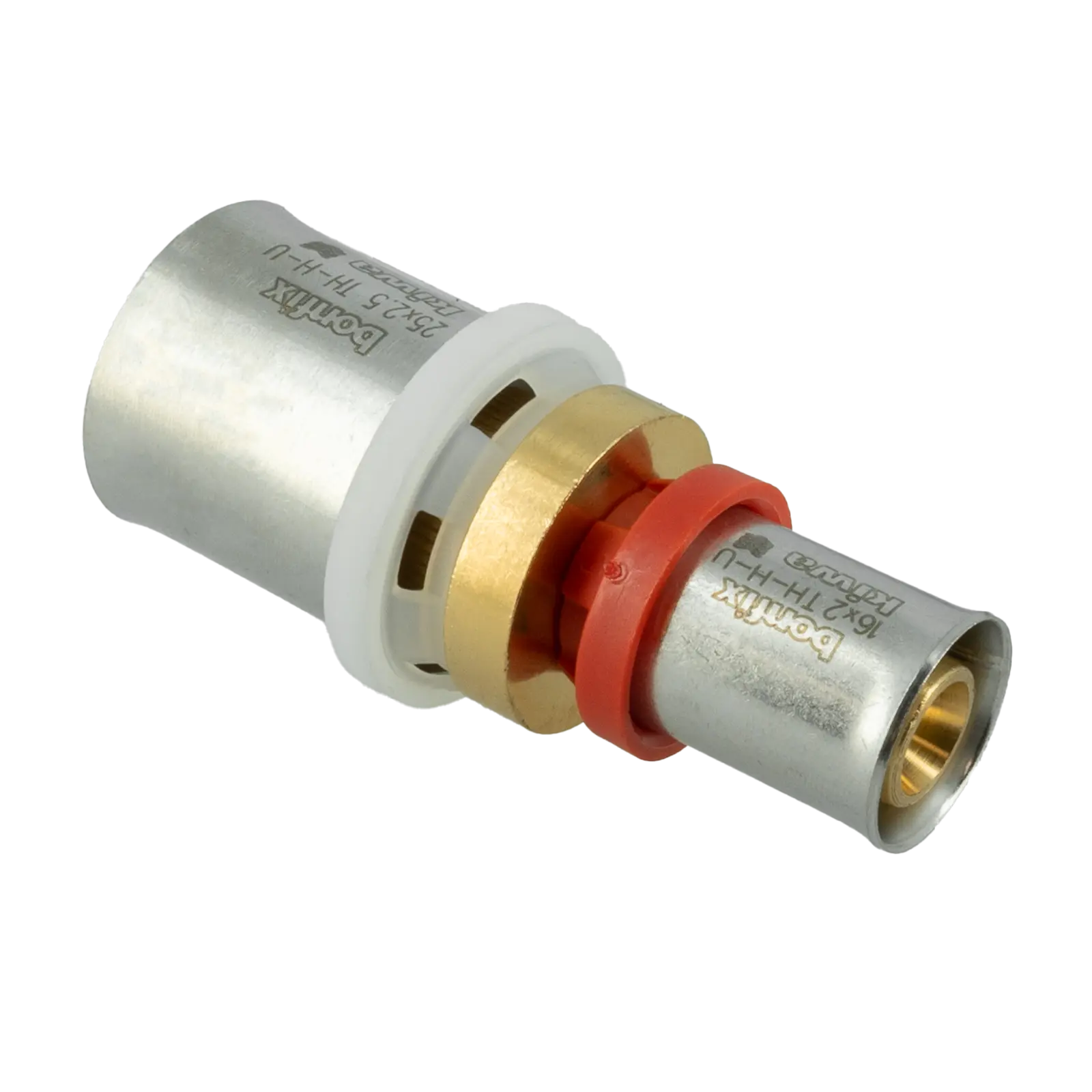 Bonfix Alu-pers rechte verloopkoppeling 25 x 16 mm 1st.