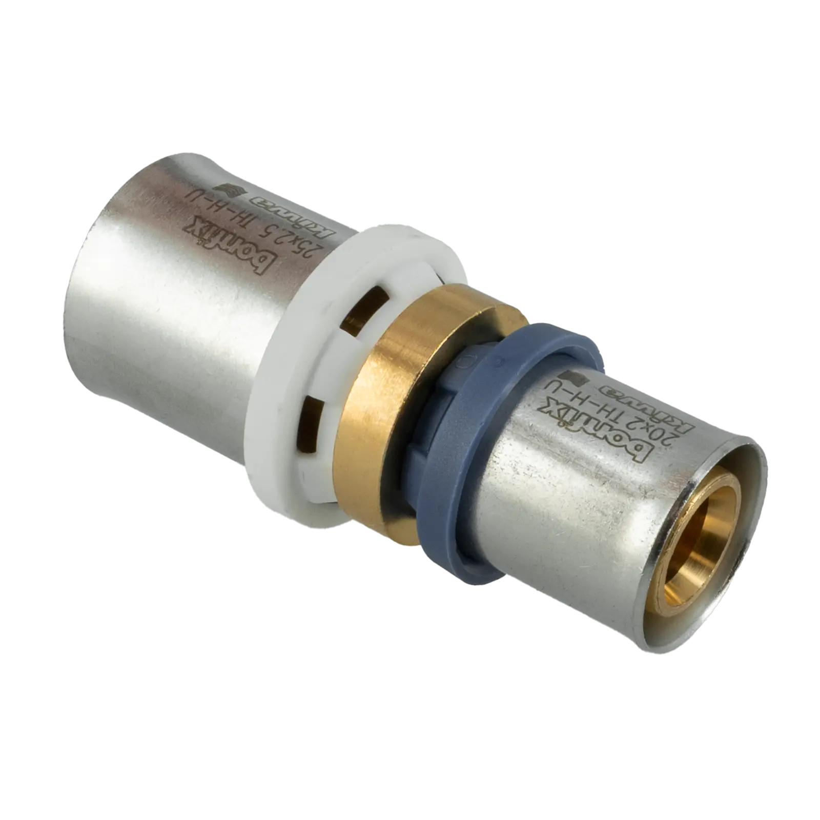 Bonfix Alu-pers rechte verloopkoppeling 25 x 20 mm 1st.
