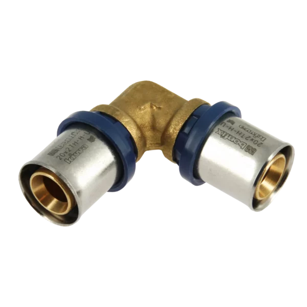 Bonfix Alu-pers kniekoppeling 20 x 20 mm 1st.