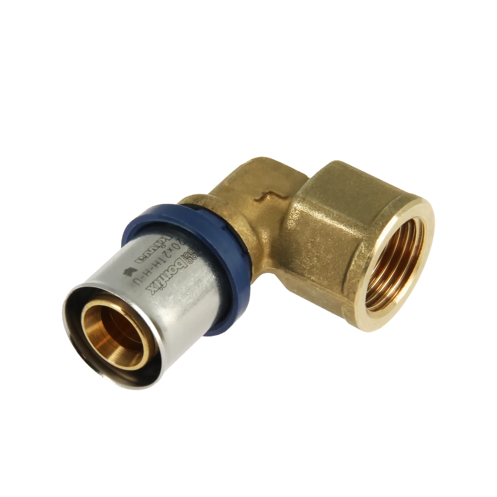 Bonfix Alu-pers kniekoppeling 3/4" bi.dr. x 20 mm 1st.