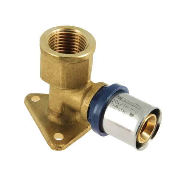 Bonfix Alu-pers muurplaat 3/4" bi.dr. x 20 mm 1st.
