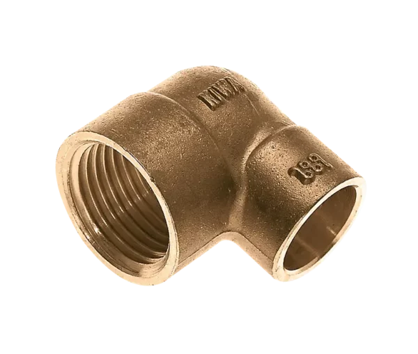 Bonfix Soldeer messing kniekoppeling 1/2" bi.dr. x 12 mm