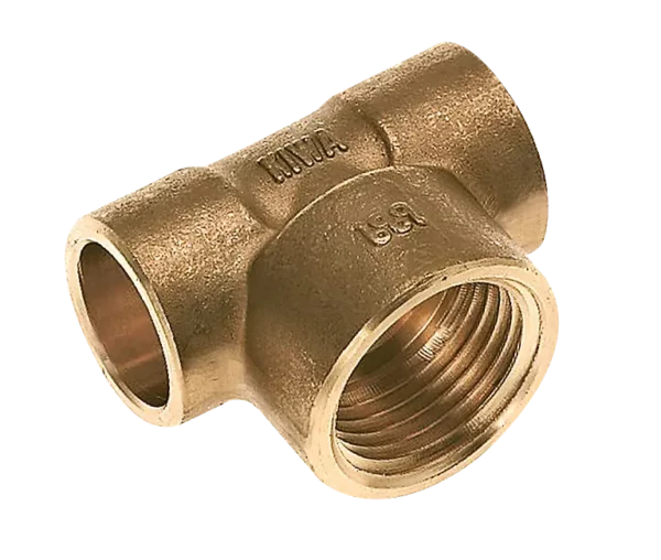 Bonfix Soldeer messing T-stuk 28 x 1" bi.dr. x 28 mm