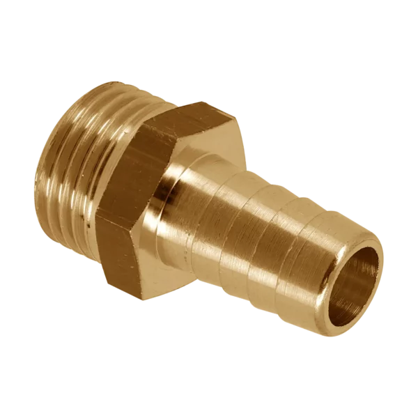 Bonfix Draad messing slangpilaar 1/4" buitendraad x 14 mm