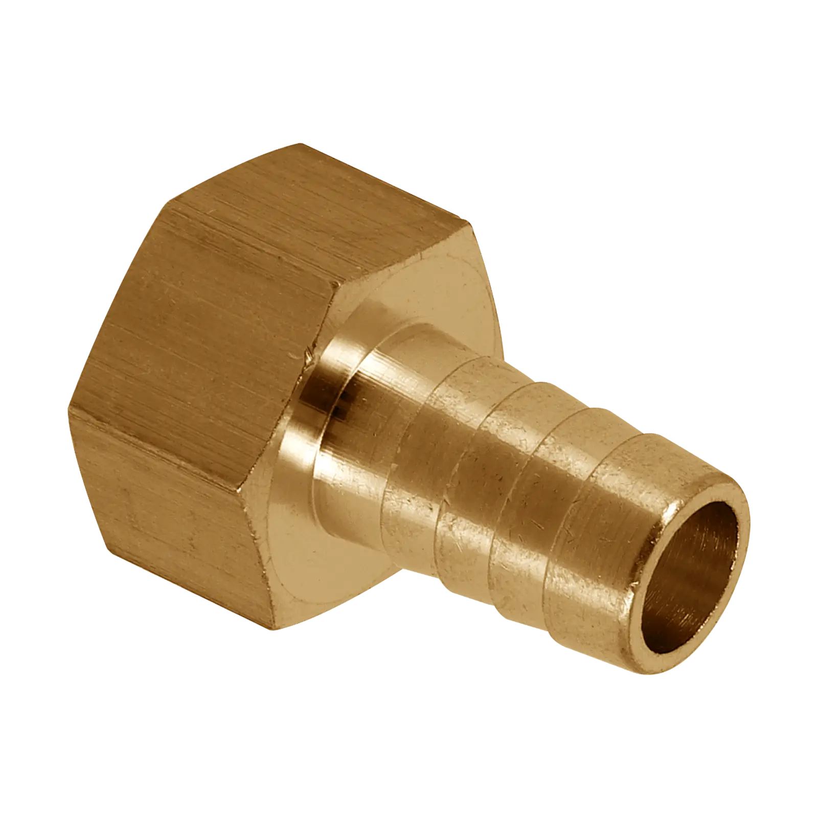 Bonfix Draad messing slangpilaar 1/4" binnendraad x 14 mm