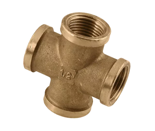 Bonfix Draad messing kruisstuk 1" x 1" x 1" x 1" b