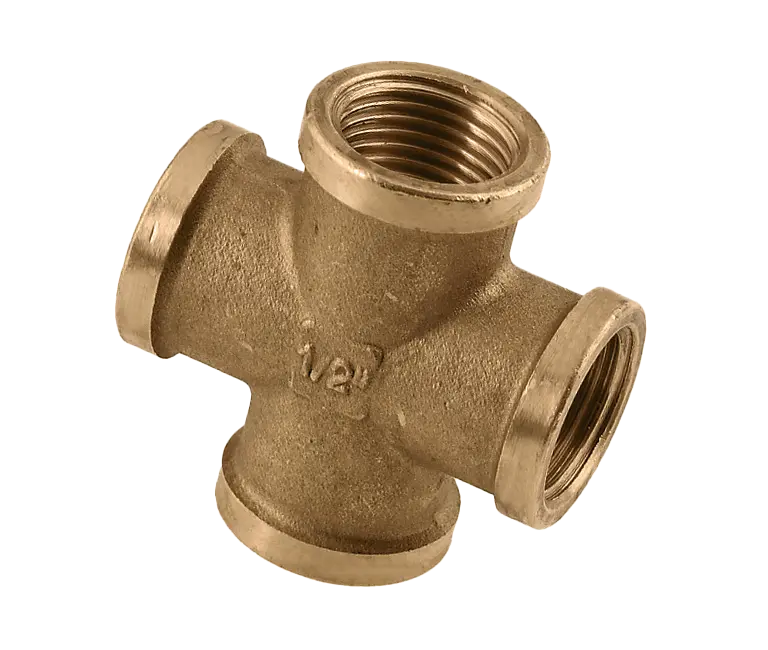 Bonfix Draad messing kruisstuk 1" x 1" x 1" x 1" b