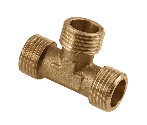 Bonfix Draad messing T-stuk 1" buitendraad