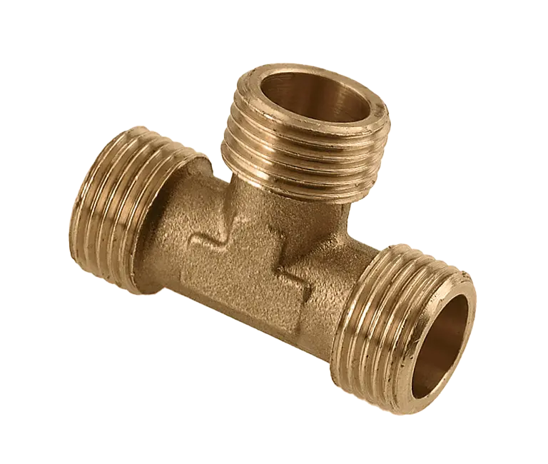 Bonfix Draad messing T-stuk 1" buitendraad