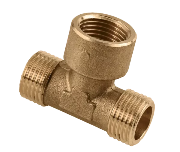Bonfix Draad messing T-stuk 1/2" bu. x 1/2" bi. x 1/2"