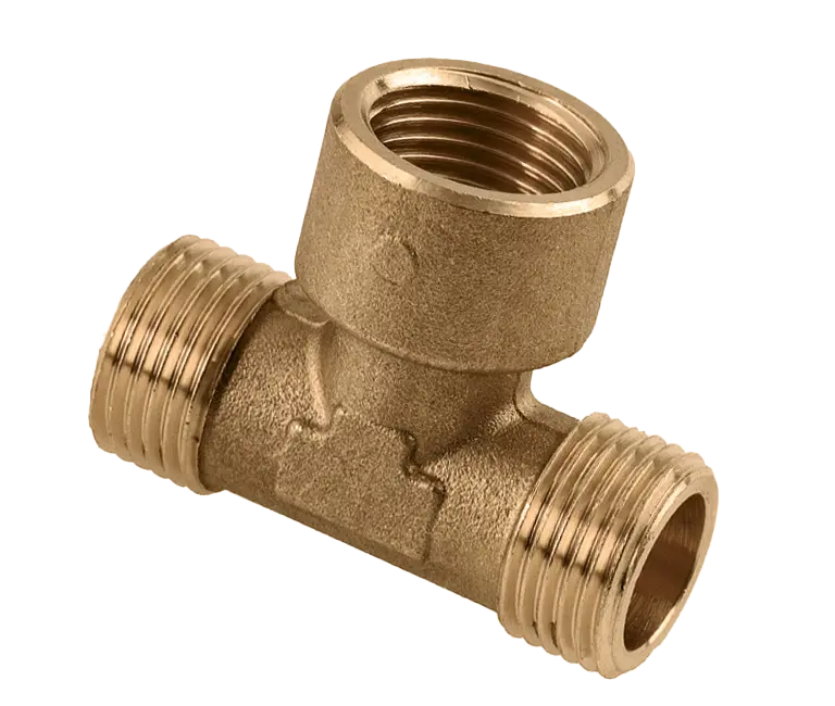 Bonfix Draad messing T-stuk 1/2" bu. x 1/2" bi. x 1/2"