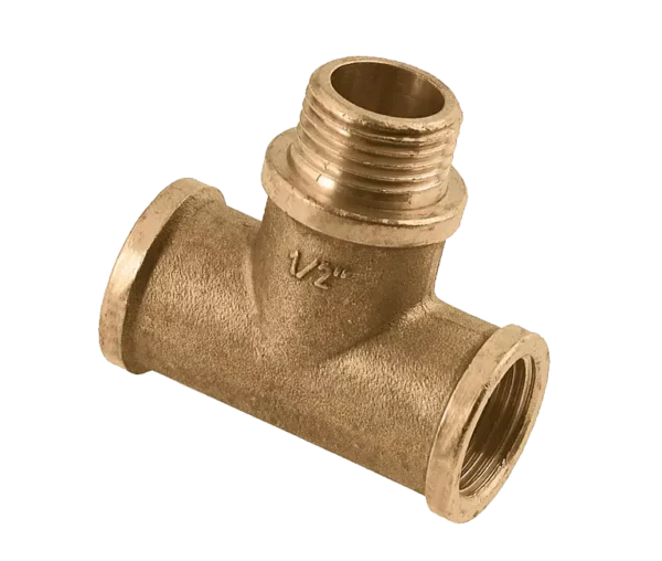 Bonfix Draad messing T-stuk 1" bi. x 1" bu. x 1" bi.