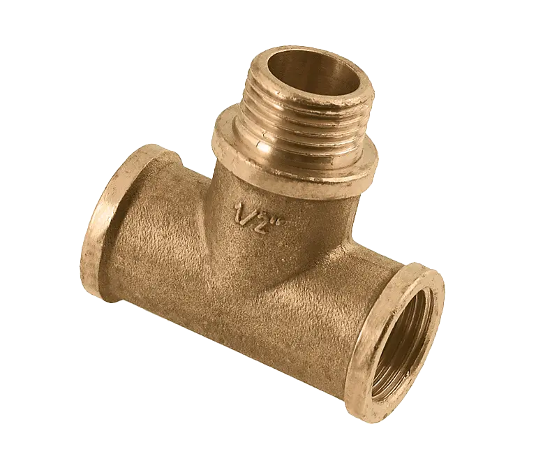 Bonfix Draad messing T-stuk 1" bi. x 1" bu. x 1" bi.
