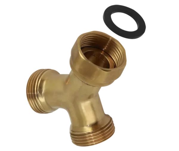 Bonfix Draad mess. Y-stuk 4/4" bu. x 3/4" bi.wartel x 3/4 bu