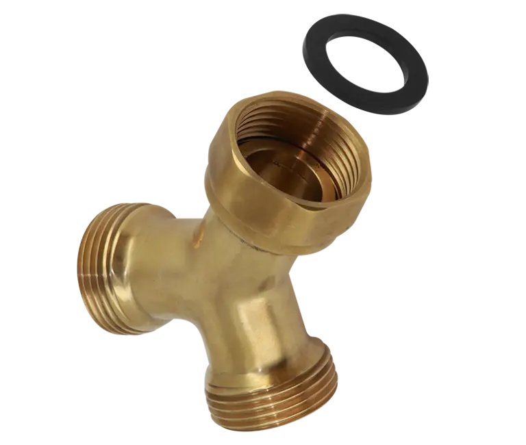 Bonfix Draad mess. Y-stuk 4/4" bu. x 3/4" bi.wartel x 3/4 bu