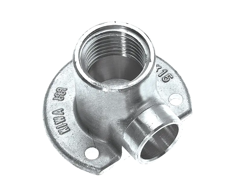 Bonfix Soldeer vertinde muurplaat laag 1/2" bi.dr. x 15 mm