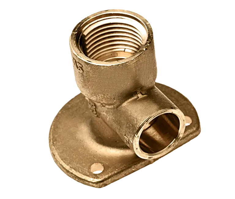 Bonfix Soldeer messing muurplaat verhoogd 1/2" x 15 mm
