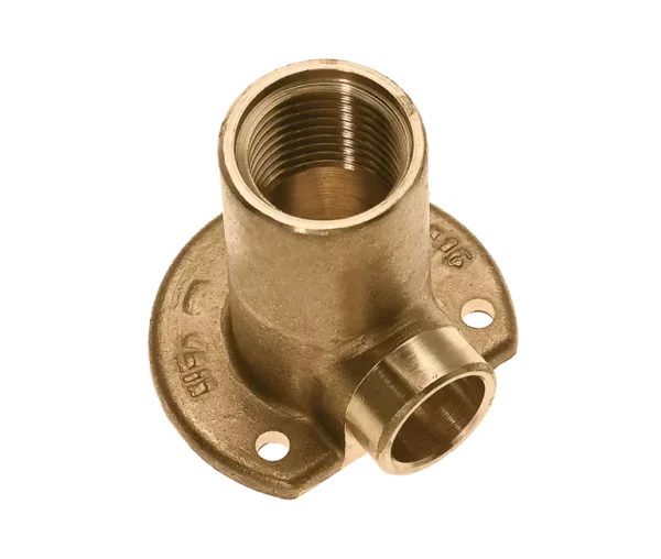 Bonfix Soldeer messing muurplaat hoog 1/2" x 12 mm