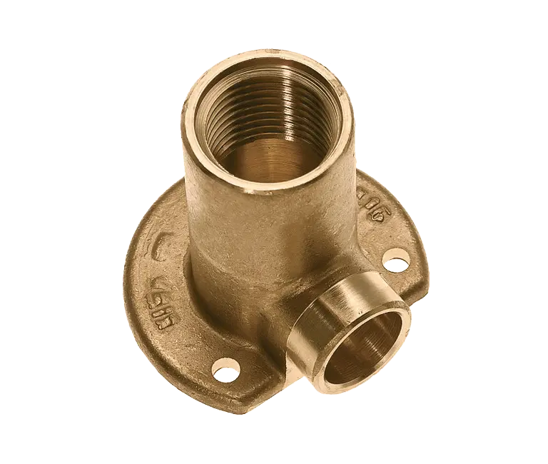 Bonfix Soldeer messing muurplaat hoog 1/2" x 12 mm